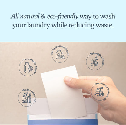 Organic Plant-Based Baby Laundry Detergent Sheets