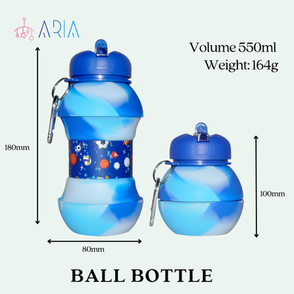 ARIA Collapsible Kids Lunchbox and Water Bottle Sets
