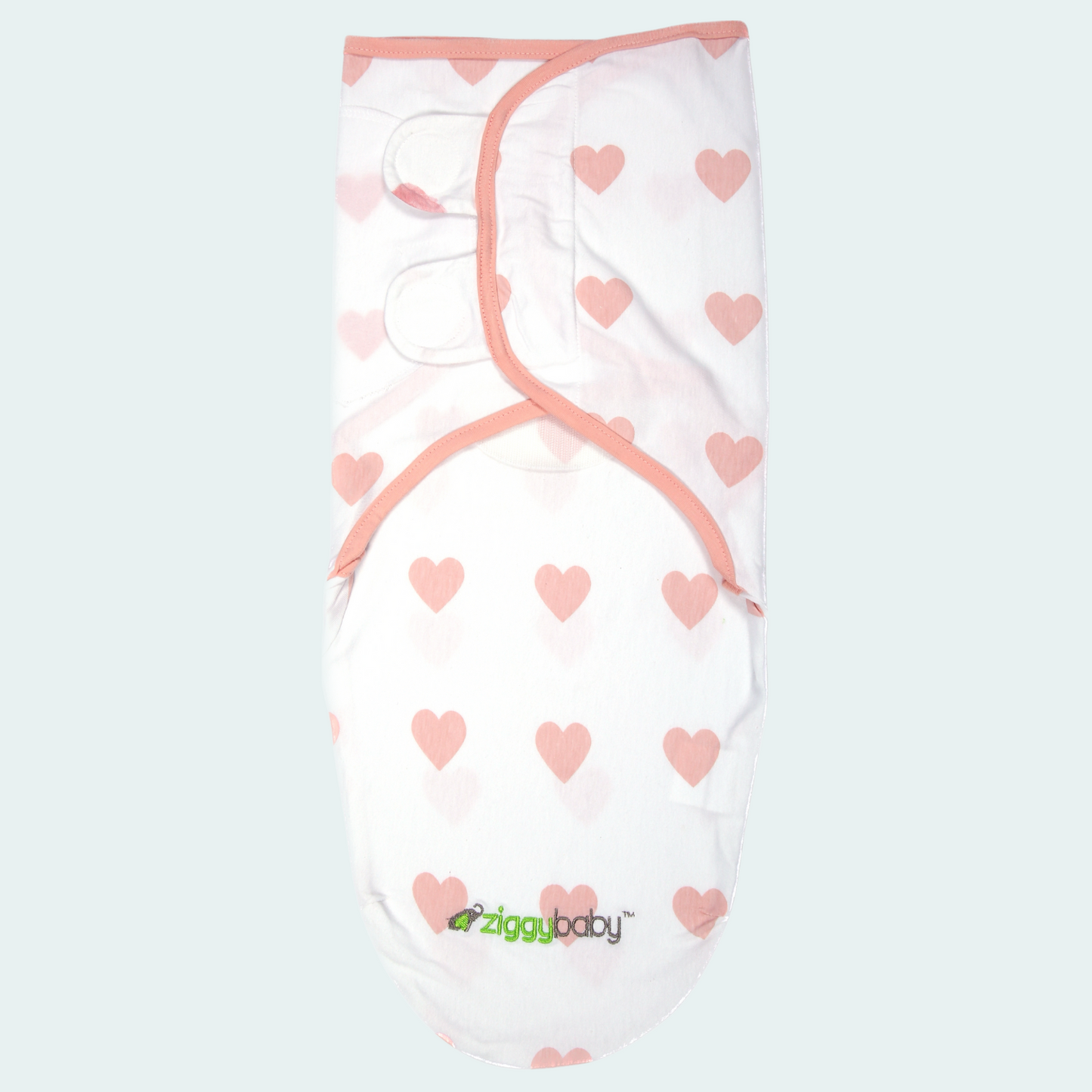 Organic Baby Adjustable Swaddle -  Pink Peony, Pink Heart, Pink Buffalo Plaid Series