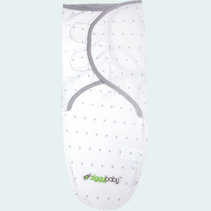 Organic Baby Adjustable Swaddle - Grey Cloud, Stripe, Stars Series