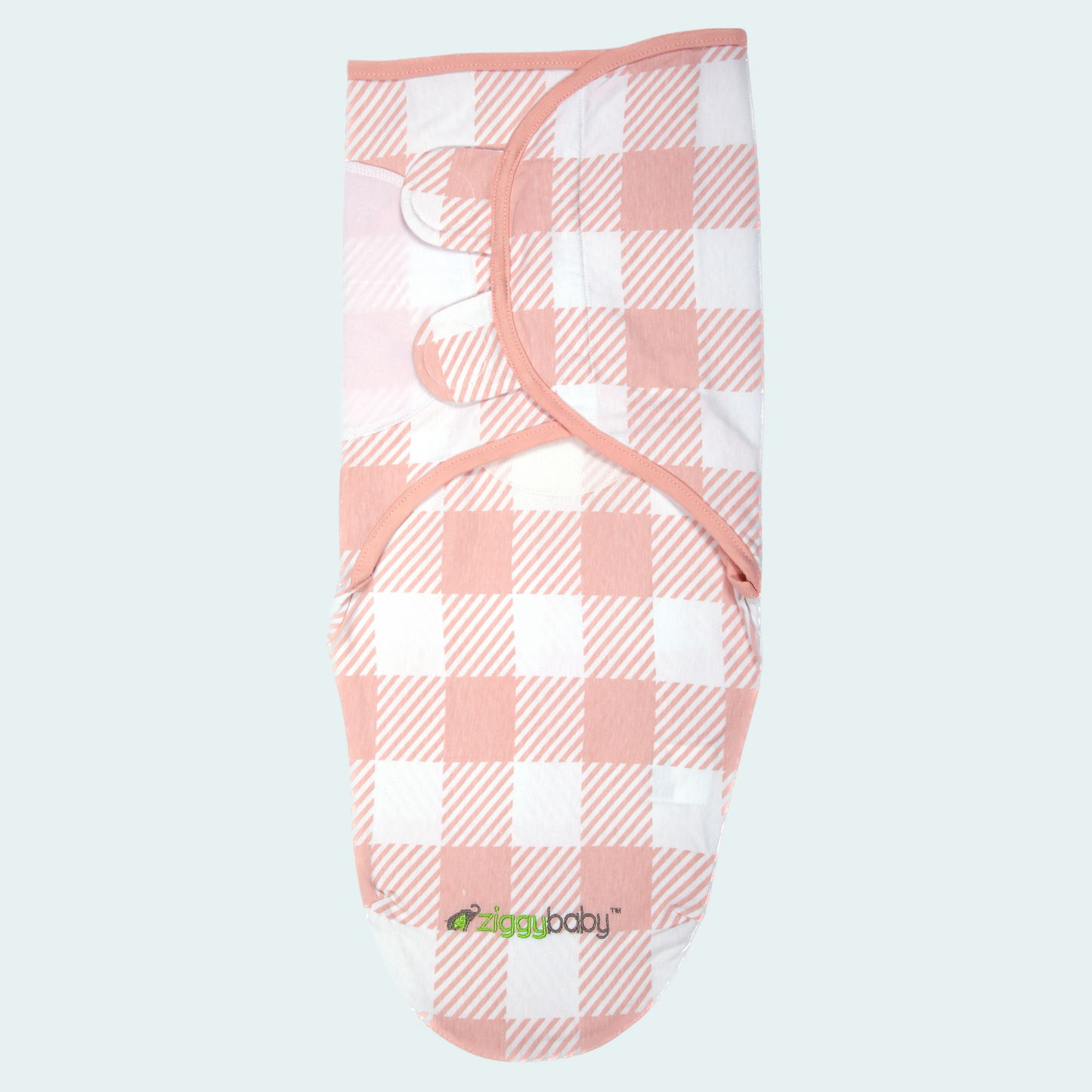 Organic Baby Adjustable Swaddle -  Pink Peony, Pink Heart, Pink Buffalo Plaid Series