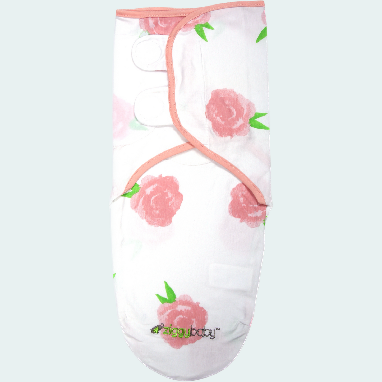 Organic Baby Adjustable Swaddle -  Pink Peony, Pink Heart, Pink Buffalo Plaid Series