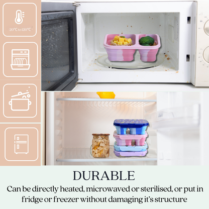 ARIA Collapsible Kids Lunchbox and Water Bottle Sets
