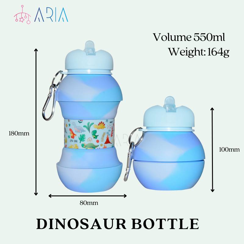 ARIA Collapsible Kids Lunchbox and Water Bottle Sets