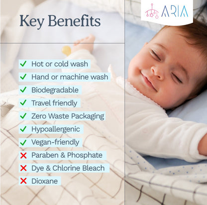 Organic Plant-Based Baby Laundry Detergent Sheets