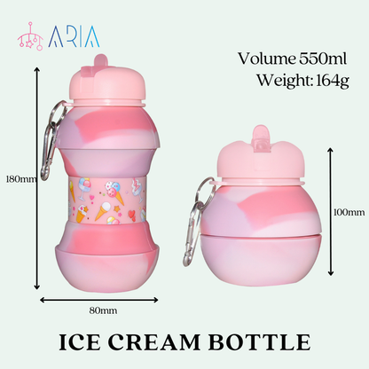 ARIA Collapsible Kids Lunchbox and Water Bottle Sets