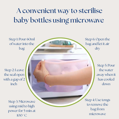 ARIA Airtight Breast Pump Pouch or Steriliser Bag - 2L and 2.5L
