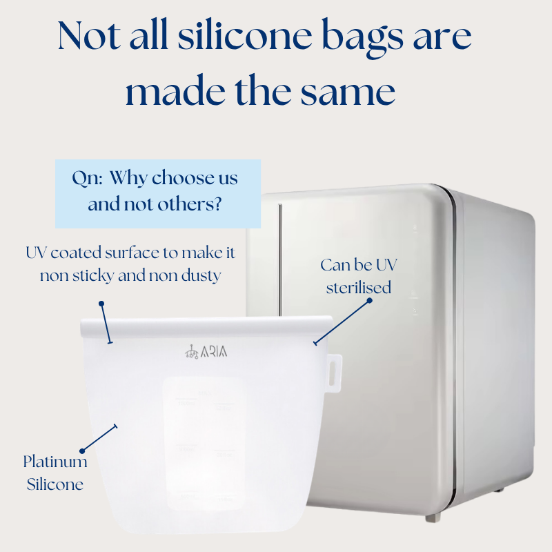 ARIA Airtight Breast Pump Pouch or Steriliser Bag - 2L and 2.5L