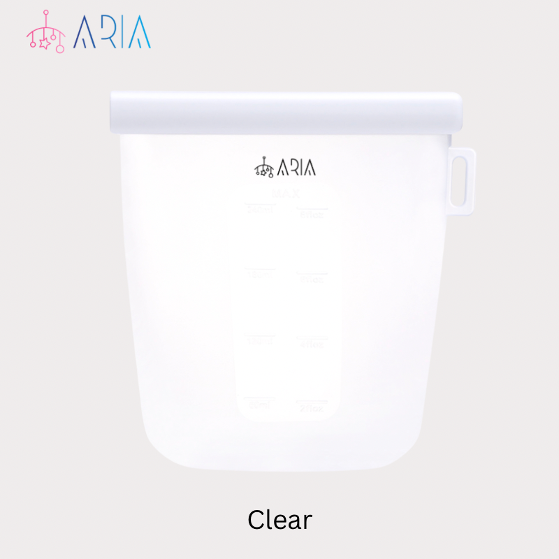 ARIA Reusable Breast Milk Bag and Milk Storage Bag or Snack Bag for Toddlers