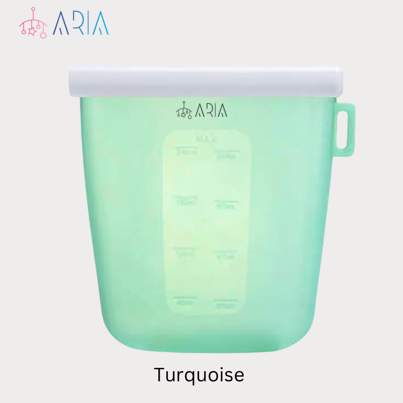 ARIA Reusable Breast Milk Bag and Milk Storage Bag or Snack Bag for Toddlers