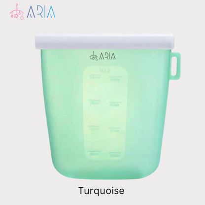 ARIA Reusable Breast Milk Bag and Milk Storage Bag or Snack Bag for Toddlers