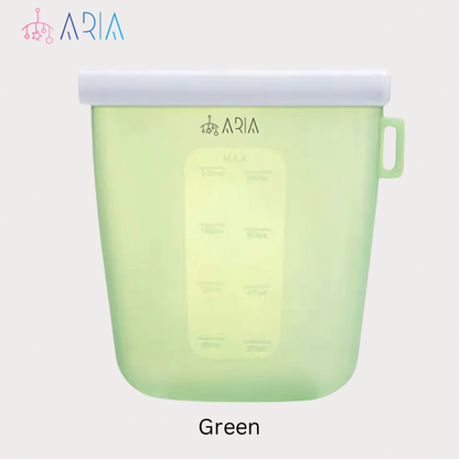 ARIA Reusable Breast Milk Bag and Milk Storage Bag or Snack Bag for Toddlers