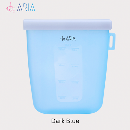 ARIA Reusable Breast Milk Bag and Milk Storage Bag or Snack Bag for Toddlers