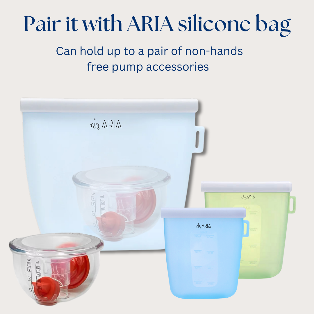 ARIA Reusable Breast Milk Bag and Milk Storage Bag or Snack Bag for Toddlers