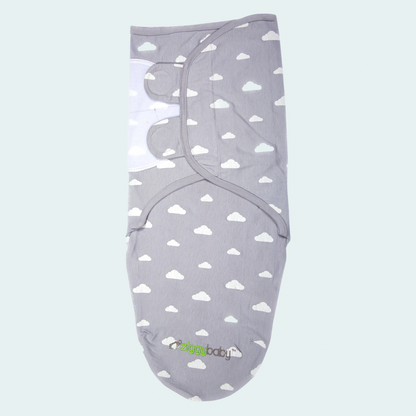 Organic Baby Adjustable Swaddle - Grey Cloud, Stripe, Stars Series