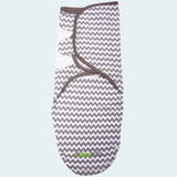 Organic Baby Adjustable Swaddle -  Ultra Grey Zig Zag, Tree and Cross Series