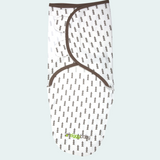 Organic Baby Adjustable Swaddle -  Ultra Grey Zig Zag, Tree and Cross Series