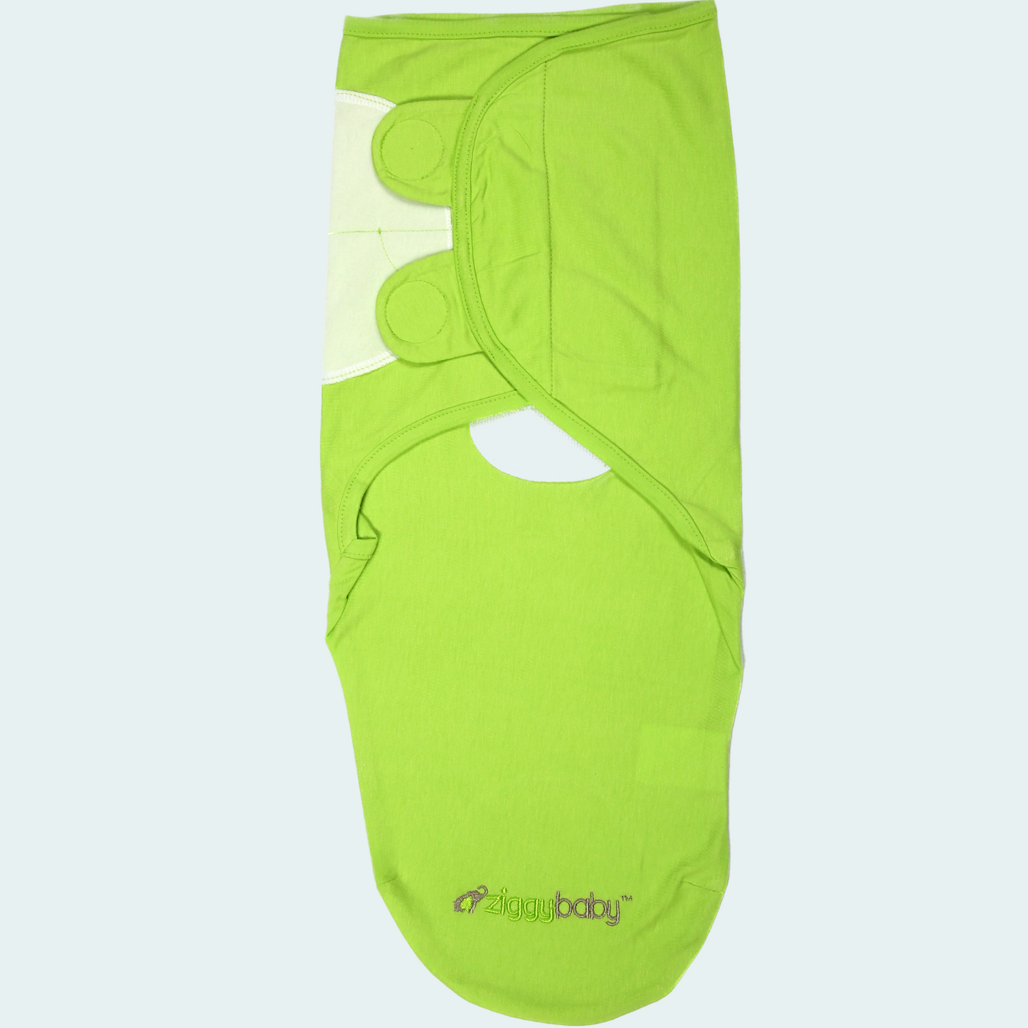 Organic Baby Adjustable Swaddle - Solid Green, Green Zig Zag, Dot Series