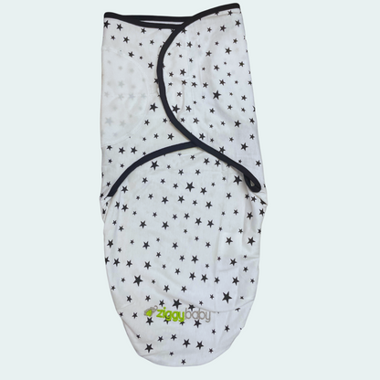 Organic Baby Adjustable Swaddle - Cotton Black and White Series