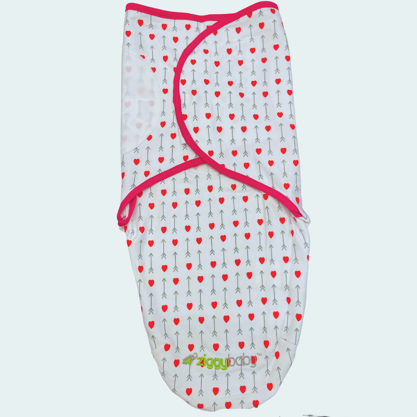 Organic Baby Adjustable Swaddle -  Pink Peony, Pink Heart, Pink Buffalo Plaid Series