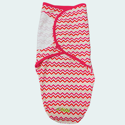 Organic Baby Adjustable Swaddle -  Pink Peony, Pink Heart, Pink Buffalo Plaid Series