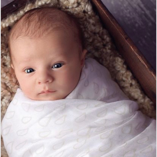 Muslin Baby Swaddle Blankets, 47x47 inch (120cm X 120cm) Unisex and Neutral Series