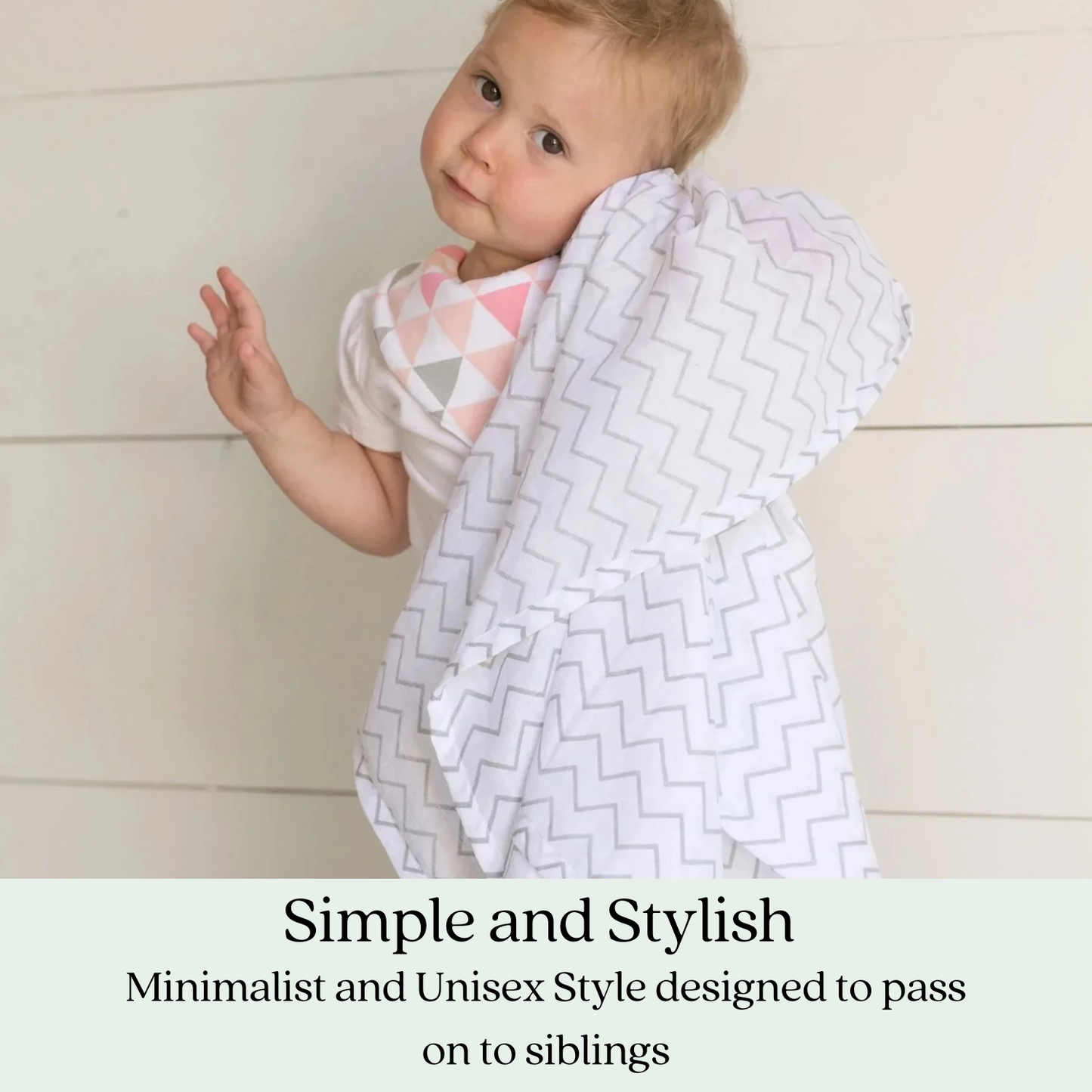 Muslin Baby Swaddle Blankets, 47x47 inch (120cm X 120cm) Boy Series