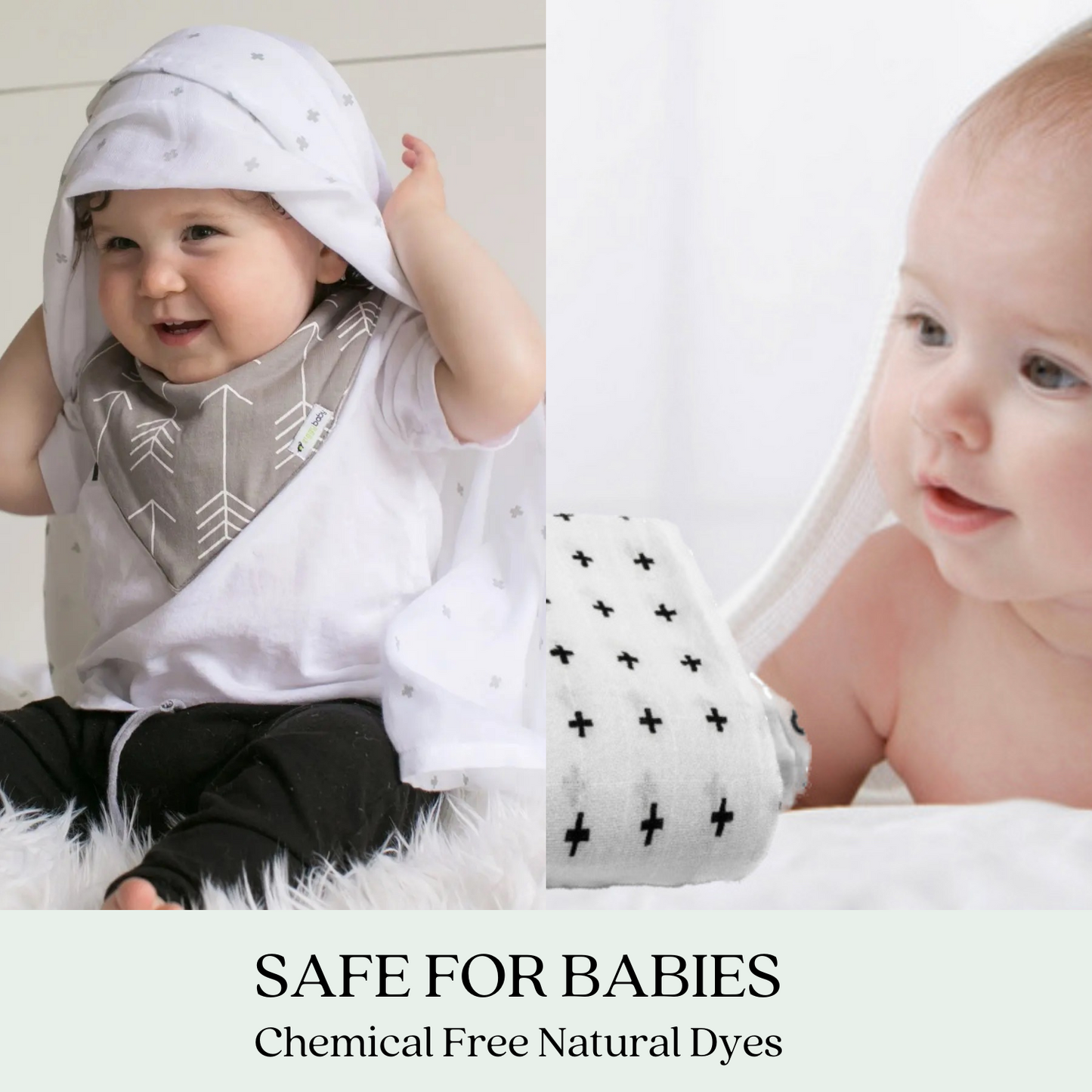 Muslin Baby Swaddle Blankets, 47x47 inch (120cm X 120cm) Boy Series