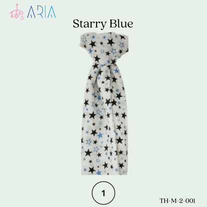Muslin Baby Swaddle Blankets, 47x47 inch (120cm X 120cm) Boy Series