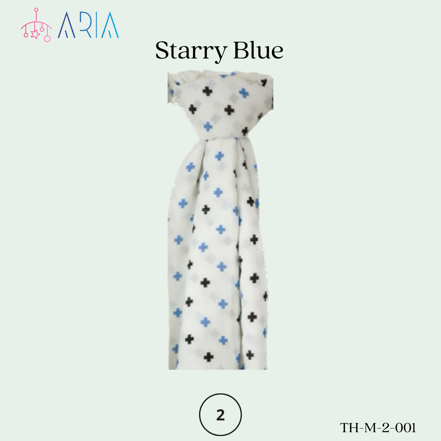 Muslin Baby Swaddle Blankets, 47x47 inch (120cm X 120cm) Boy Series