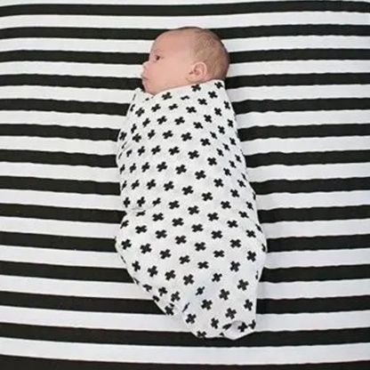 Muslin Baby Swaddle Blankets, 47x47 inch (120cm X 120cm) Boy Series
