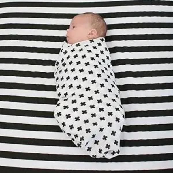 Muslin Baby Swaddle Blankets, 47x47 inch (120cm X 120cm) Boy Series