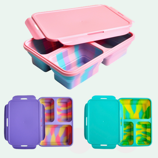 ARIA Microwaveable Collapsible Lunch Box or Bento Box - 1L