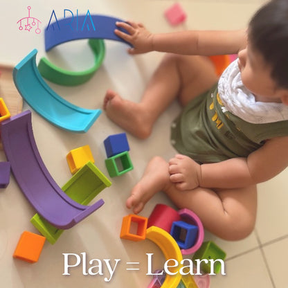 Stacking Toy Baby | Teething Toy For Baby | Baby Educational Toys | Montessori | Stacking Toy | BPA Stacking Block Toys