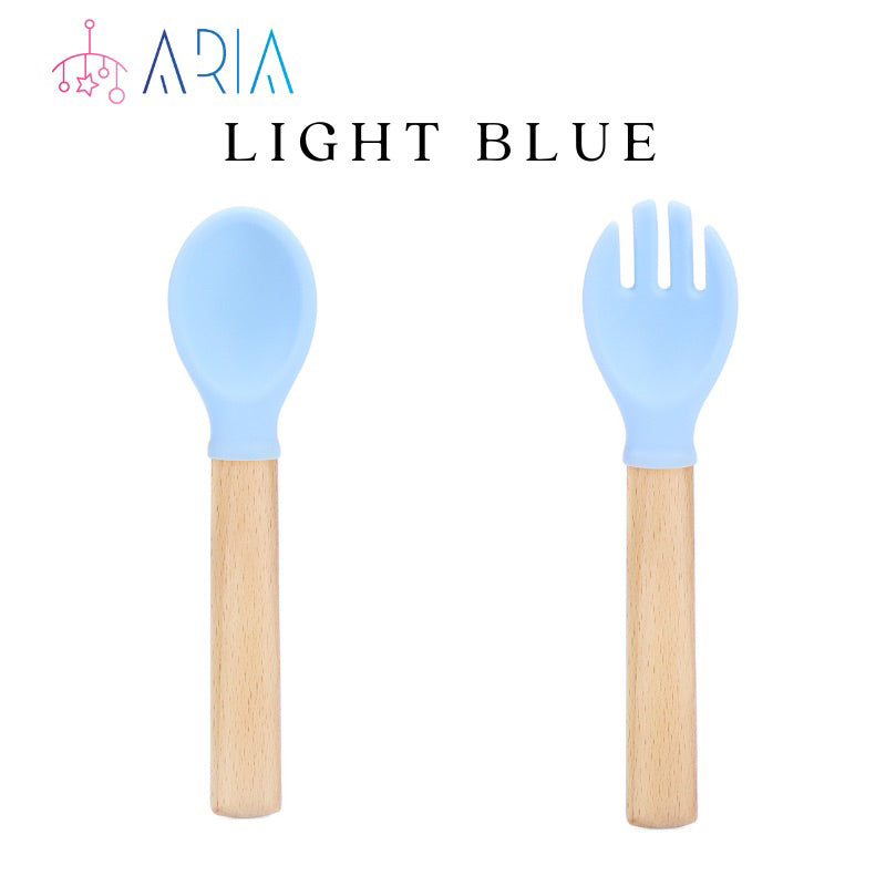 Baby Spoon and Fork Set | Baby Spoon Set | Feeding Spoon | Baby Fork | Baby Self Feeding | Silicon Spoon | Spoon Toddler