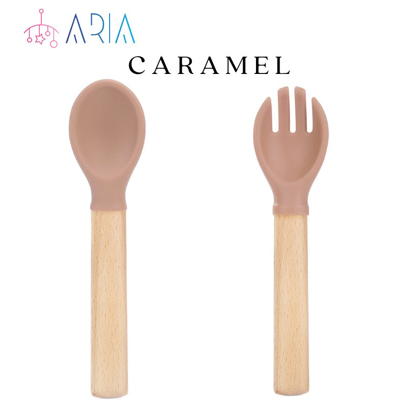 Baby Spoon and Fork Set | Baby Spoon Set | Feeding Spoon | Baby Fork | Baby Self Feeding | Silicon Spoon | Spoon Toddler