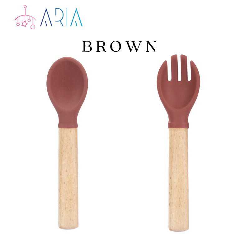 Baby Spoon and Fork Set | Baby Spoon Set | Feeding Spoon | Baby Fork | Baby Self Feeding | Silicon Spoon | Spoon Toddler