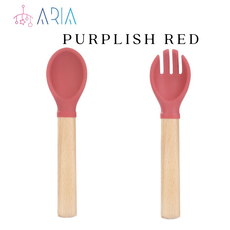 Baby Spoon and Fork Set | Baby Spoon Set | Feeding Spoon | Baby Fork | Baby Self Feeding | Silicon Spoon | Spoon Toddler