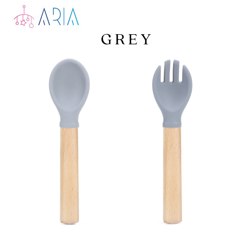 Baby Spoon and Fork Set | Baby Spoon Set | Feeding Spoon | Baby Fork | Baby Self Feeding | Silicon Spoon | Spoon Toddler