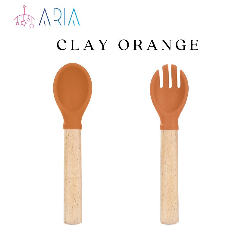 Baby Spoon and Fork Set | Baby Spoon Set | Feeding Spoon | Baby Fork | Baby Self Feeding | Silicon Spoon | Spoon Toddler