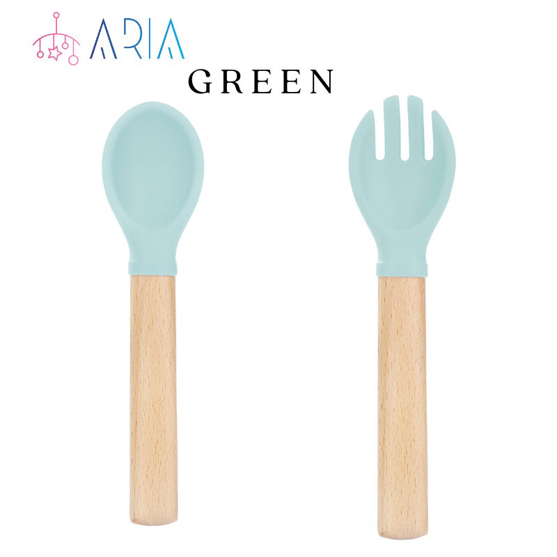Baby Spoon and Fork Set | Baby Spoon Set | Feeding Spoon | Baby Fork | Baby Self Feeding | Silicon Spoon | Spoon Toddler