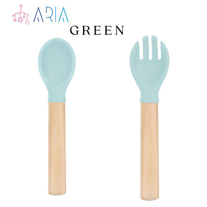 Baby Spoon and Fork Set | Baby Spoon Set | Feeding Spoon | Baby Fork | Baby Self Feeding | Silicon Spoon | Spoon Toddler