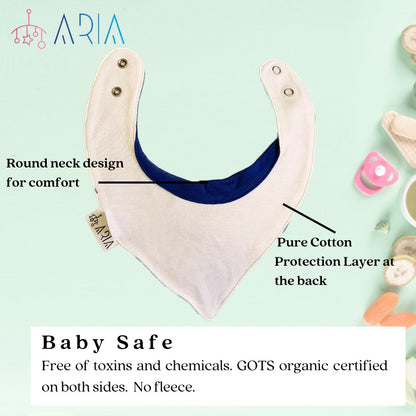 U-shape Pure Muslin Cotton Baby Bibs | Toddler Feeding Bib | Infant Saliva Bib | Bibs Feeding Bib | Newborn Bandana Bibs