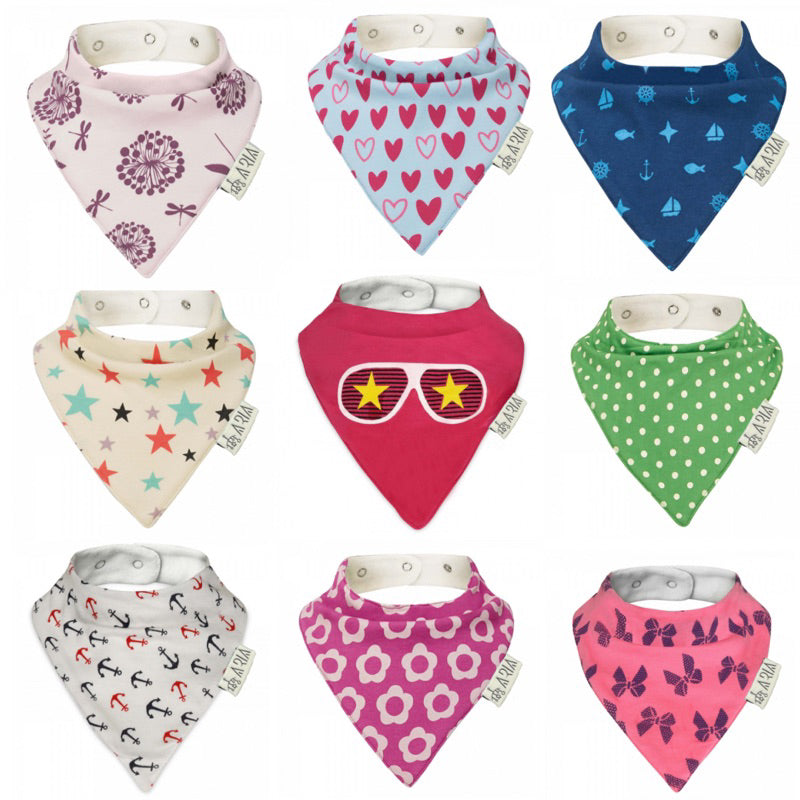 U-shape Pure Muslin Cotton Baby Bibs | Toddler Feeding Bib | Infant Saliva Bib | Bibs Feeding Bib | Newborn Bandana Bibs