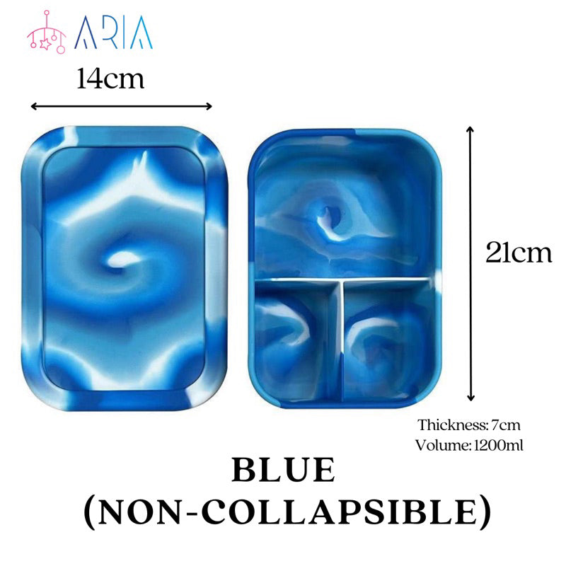 [ARIA] Collapsible Lunch Box | Bento Lunch Box Kids | Microwave Lunch Box | Foldable Lunch Box