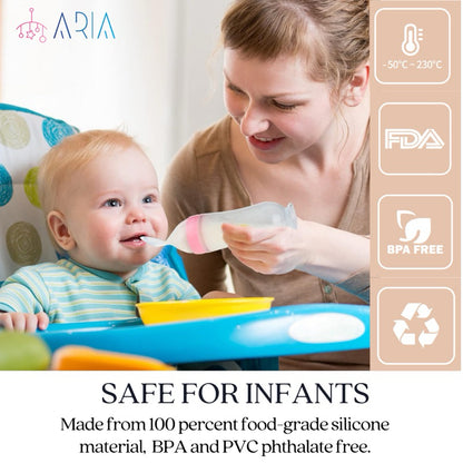 Baby Feeder | Silicone Baby Spoon | Baby Feeding Set | Baby Feeding Spoon | Baby Food Feeder