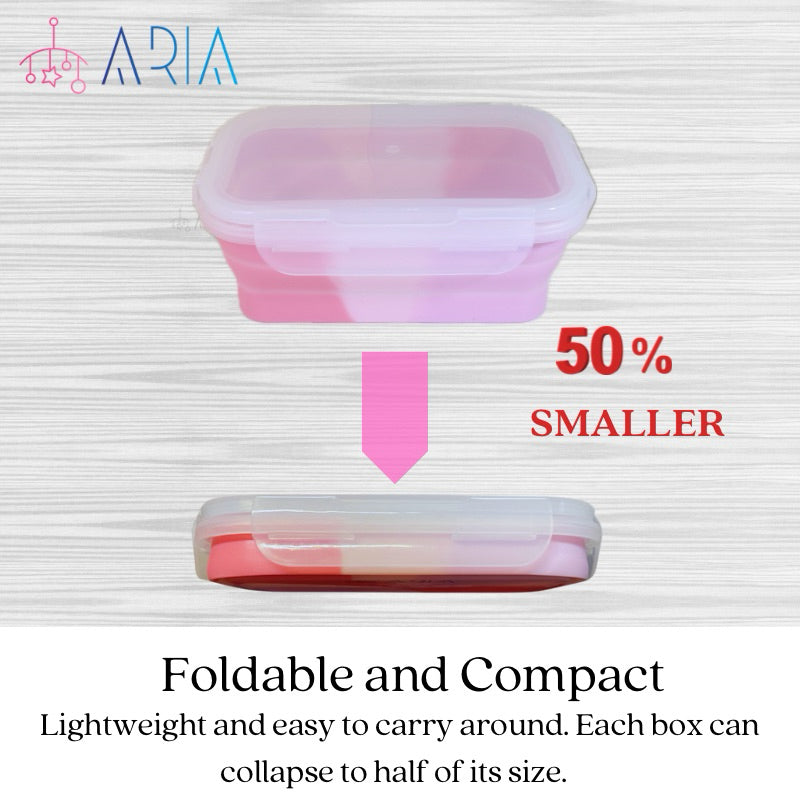 Portable Snack Box | Collapsible Lunch Box | Kids Lunch Box | Lunch Box Kids | Microwave Lunch Box | Bento Box
