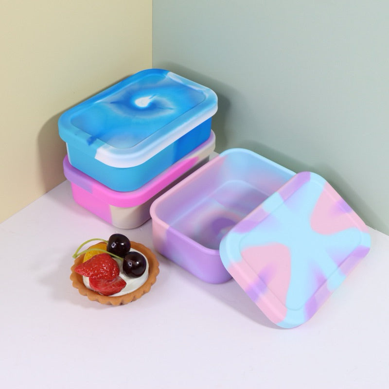 Portable Snack Box | Collapsible Lunch Box | Kids Lunch Box | Lunch Box Kids | Microwave Lunch Box | Bento Box