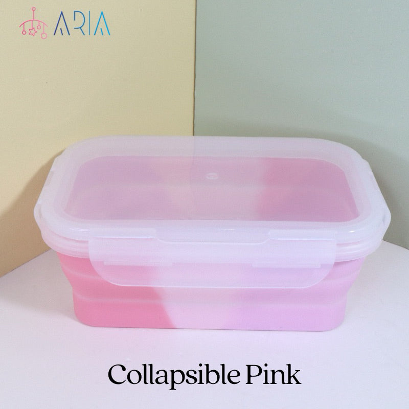 Portable Snack Box | Collapsible Lunch Box | Kids Lunch Box | Lunch Box Kids | Microwave Lunch Box | Bento Box