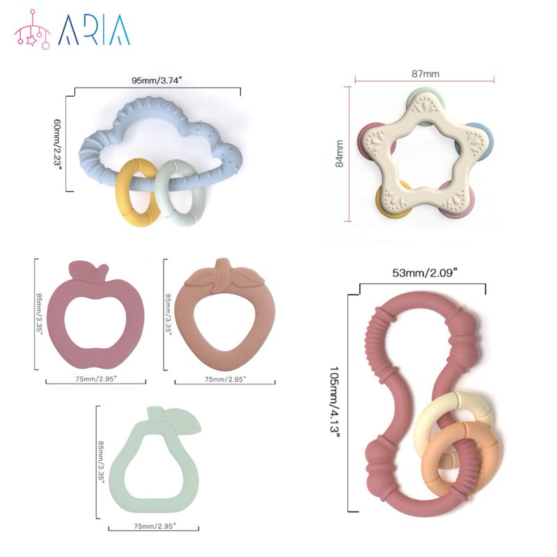 Baby Teether Toy | Baby Teether Silicone | Teether Baby | Teething Toy For Baby | Infant Toys | Fidget Toy